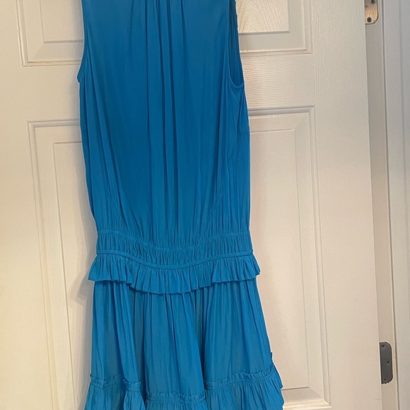 Ramy Brook Women's Smocked & Tiered Dress - Blue Wave - Size XS new without tag - Picture 5 of 6